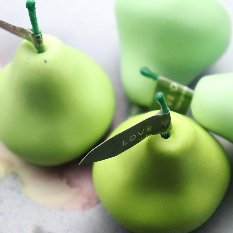 Aromatherapy Candle Diy Mold 3D Simulation Fruit Handmade Aromatherapy Wax Καλούπια κεριών αχλαδιού Υλικό Καλούπια κεριών σιλικόνης