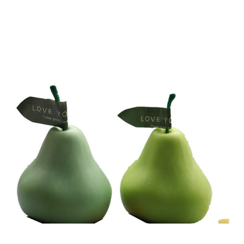 Aromatherapy Candle Diy Mold 3D Simulation Fruit Handmade Aromatherapy Wax Καλούπια κεριών αχλαδιού Υλικό Καλούπια κεριών σιλικόνης