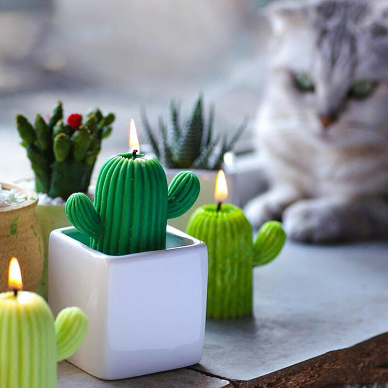 Καλούπι σιλικόνης κάκτου DIY Εποξειδική ρητίνη Κερί Καλούπι Αρωματοθεραπείας Κερί Καλούπια Κεριού Πηλός Γύψινο καλούπι χειροτεχνίας Διακόσμηση σπιτιού