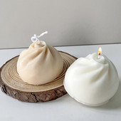 Chifle gătite la abur cu simulare 3D Forme din silicon Xiaolongbao Forme pentru lumânări pentru aromaterapie Chifle DIY Articole de fabricare a tencuielii de săpun realizate manual