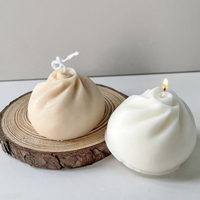 3D Simulation Ψωμάκια στον ατμό Καλούπια σιλικόνης Xiaolongbao Aromatherapy Molds Candle Molds DIY Buns Χειροποίητα προμήθειες παρασκευής σαπουνιού