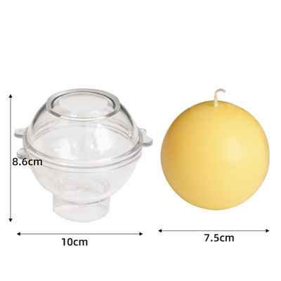 Nagy bolygó gömb alakú gyertyaformák gömb alakú szilikon forma gyanta epoxi ékszerek készítéséhez gyertyaviasz házilag szappan fürdőbomba