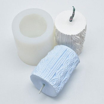 3D πουλόβερ σε σχήμα μανίκι Κερί Καλούπι σιλικόνης Άρωμα DIY Μορφή κέικ Κερί Γύψινος πηλός Κατασκευή DIY Κέικ Διακόσμηση σοκολάτας