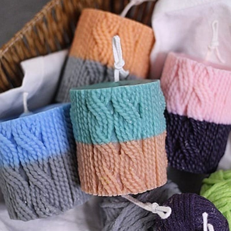 3D pulover mânecă în formă de lumânare mucegai silicon aromă DIY tort mucegai lumânare gips argilă face bricolaj tort ciocolată decor