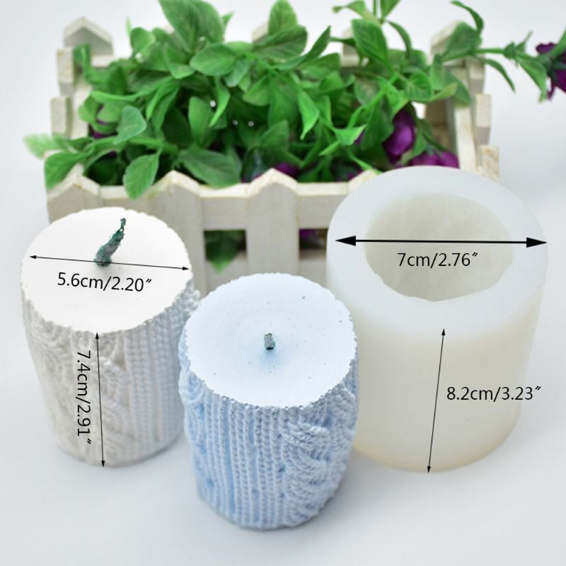 3D pulover mânecă în formă de lumânare mucegai silicon aromă DIY tort mucegai lumânare gips argilă face bricolaj tort ciocolată decor