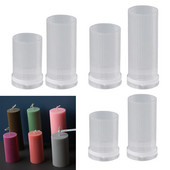 DIY Κερί Καλούπι Κεριού Κατασκευή Ακρυλικού Καλουπιού Χειροποίητο Καλούπι Πυλώνας Πηλός Εργαλείο χειροτεχνίας Μακρύς Πόλος Πυλώνα Κερί Καλούπια Μεγάλα Στρογγυλά