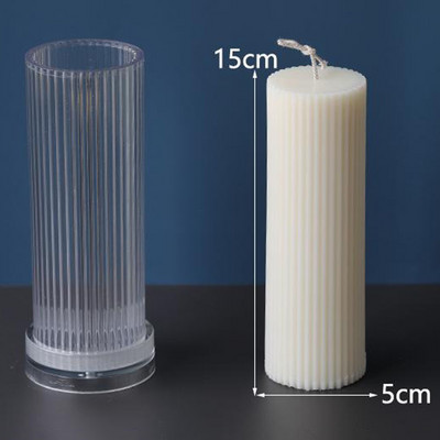 DIY Κερί Καλούπι Κεριού Κατασκευή Ακρυλικού Καλουπιού Χειροποίητο Καλούπι Πυλώνας Πηλός Εργαλείο χειροτεχνίας Μακρύς Πόλος Πυλώνα Κερί Καλούπια Μεγάλα Στρογγυλά