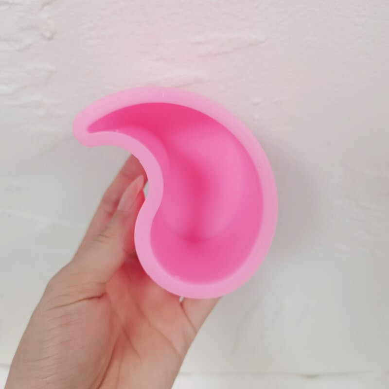 Νέα σχεδίαση Αφηρημένη φόρμα σιλικόνης για κερί σόγιας Καλούπι κεριών Yin Yang για αισθητική διακόσμηση σπιτιού