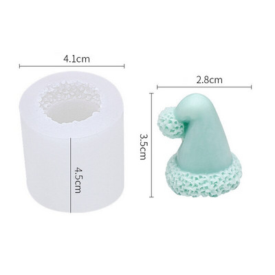 Νέα φόρμα κεριών σιλικόνης Santa Dolls Faceless DIY Χριστουγεννιάτικο Νάνος Χριστουγεννιάτικο Δέντρο Ρητίνη Σαπούνι Καλούπι πάγου Διακόσμηση σπιτιού Δώρα Πρωτοχρονιάς