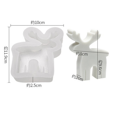 Νέα φόρμα κεριών σιλικόνης Santa Dolls Faceless DIY Χριστουγεννιάτικο Νάνος Χριστουγεννιάτικο Δέντρο Ρητίνη Σαπούνι Καλούπι πάγου Διακόσμηση σπιτιού Δώρα Πρωτοχρονιάς