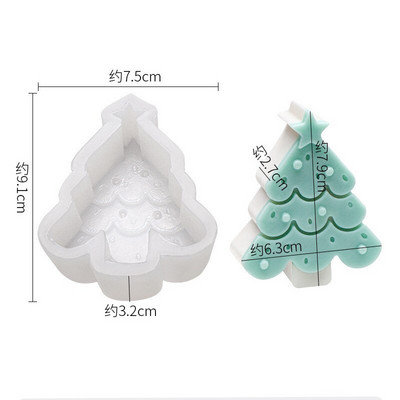 Νέα φόρμα κεριών σιλικόνης Santa Dolls Faceless DIY Χριστουγεννιάτικο Νάνος Χριστουγεννιάτικο Δέντρο Ρητίνη Σαπούνι Καλούπι πάγου Διακόσμηση σπιτιού Δώρα Πρωτοχρονιάς