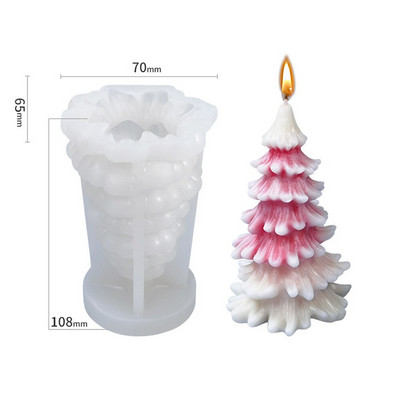 Νέα φόρμα κεριών σιλικόνης Santa Dolls Faceless DIY Χριστουγεννιάτικο Νάνος Χριστουγεννιάτικο Δέντρο Ρητίνη Σαπούνι Καλούπι πάγου Διακόσμηση σπιτιού Δώρα Πρωτοχρονιάς