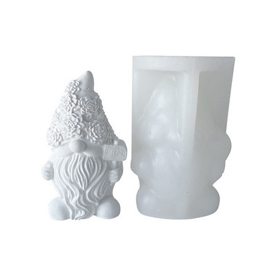 Νέα φόρμα κεριών σιλικόνης Santa Dolls Faceless DIY Χριστουγεννιάτικο Νάνος Χριστουγεννιάτικο Δέντρο Ρητίνη Σαπούνι Καλούπι πάγου Διακόσμηση σπιτιού Δώρα Πρωτοχρονιάς