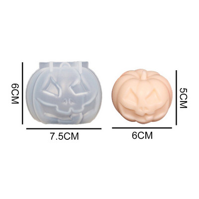 Ukrasni Silikonski kalupi za lubanje za svijeće Kućni dekor Kalup od epoksidne smole Silikonski kalup za noć vještica od bundeve Božićni dar 2022.