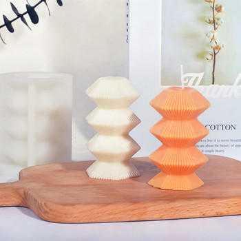 3D Building Tower Candle Mould σιλικόνης Χειροποίητο Αρωματοθεραπεία Σαπούνι γύψου ρητίνης Ice Mousse Mold Mold Decor για πάρτι δώρο