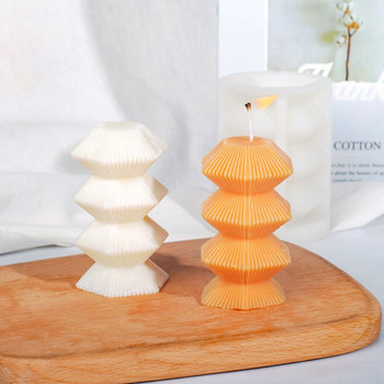 3D Building Tower Candle Mould σιλικόνης Χειροποίητο Αρωματοθεραπεία Σαπούνι γύψου ρητίνης Ice Mousse Mold Mold Decor για πάρτι δώρο