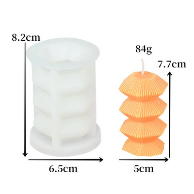 3D Building Tower Candle Mould σιλικόνης Χειροποίητο Αρωματοθεραπεία Σαπούνι γύψου ρητίνης Ice Mousse Mold Mold Decor για πάρτι δώρο