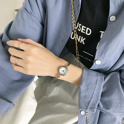 Terasest ümara kujuga naiste käekell