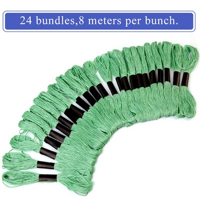 LMDZ 24vnt kryžminio dygsnio siūlai DMC siūlai kryžminio dygsnio medvilnės siuvimo sruogos siuvinėjimo siūlų siūlų rinkinys „pasidaryk pats“ siuvimo įrankiai