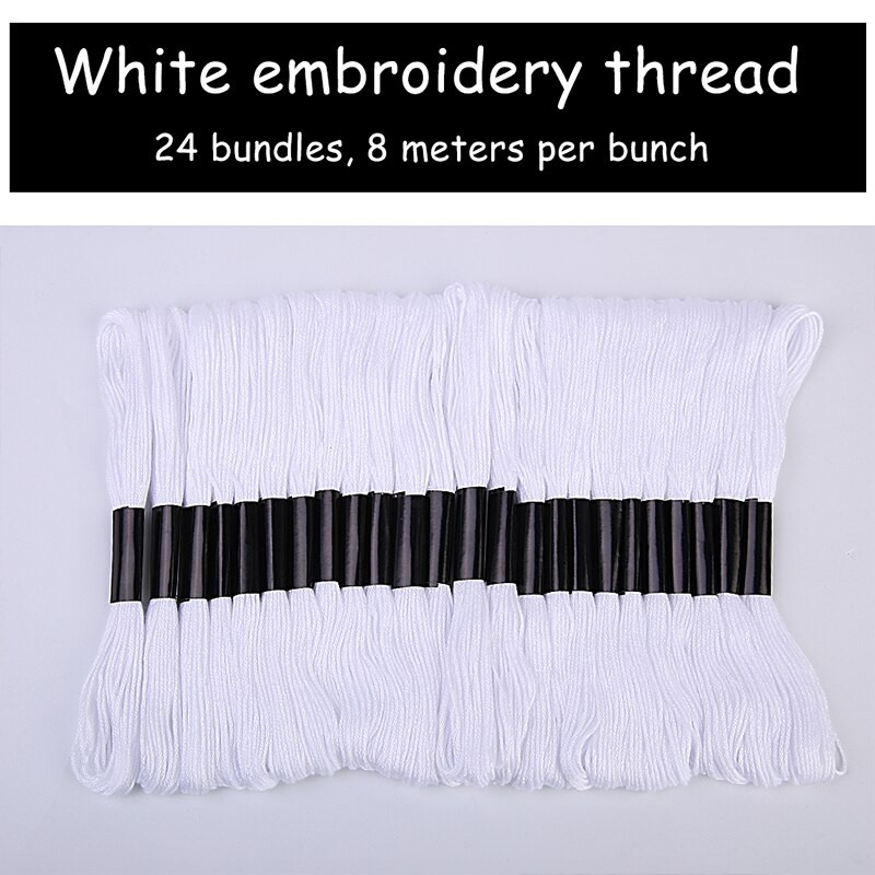 LMDZ 24vnt kryžminio dygsnio siūlai DMC siūlai kryžminio dygsnio medvilnės siuvimo sruogos siuvinėjimo siūlų siūlų rinkinys „pasidaryk pats“ siuvimo įrankiai