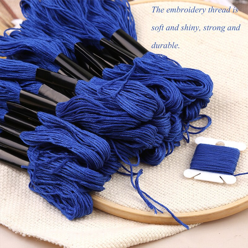 LMDZ 24vnt kryžminio dygsnio siūlai DMC siūlai kryžminio dygsnio medvilnės siuvimo sruogos siuvinėjimo siūlų siūlų rinkinys „pasidaryk pats“ siuvimo įrankiai