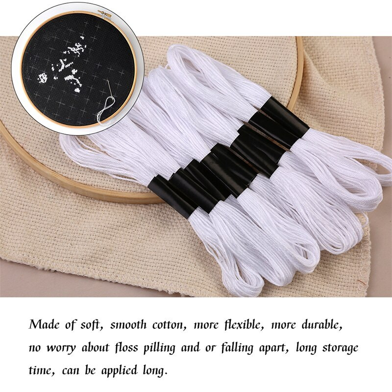 LMDZ 24vnt kryžminio dygsnio siūlai DMC siūlai kryžminio dygsnio medvilnės siuvimo sruogos siuvinėjimo siūlų siūlų rinkinys „pasidaryk pats“ siuvimo įrankiai