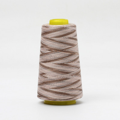 3000 jardu šķērsgriezumā krāsots varavīksnes vītne rokdarbiem un mašīnām, 40S/2 poliestera vītne šūšanai un stepēšanai ar roku dūrienu