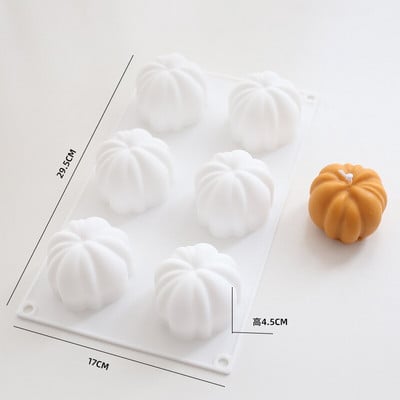Καλούπια για κεριά σιλικόνης σε σχήμα κολοκύθας Χριστουγεννιάτικο σαπούνι με φούσκα κολοκύθας σοκολατένιο κέικ φόρμα bob φόρμα για το σπίτι Διακόσμηση πάρτι Χειροποίητα δώρα