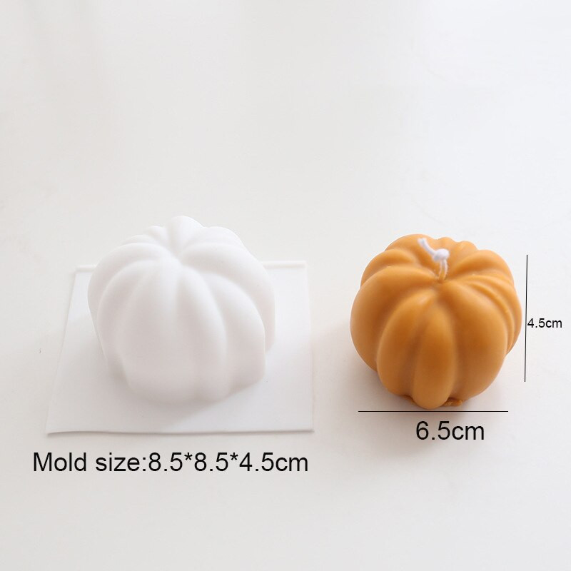 Καλούπια για κεριά σιλικόνης σε σχήμα κολοκύθας Χριστουγεννιάτικο σαπούνι με φούσκα κολοκύθας σοκολατένιο κέικ φόρμα bob φόρμα για το σπίτι Διακόσμηση πάρτι Χειροποίητα δώρα