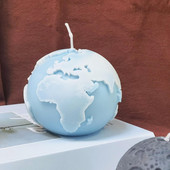 3D Kuu Maa küünlavorm silikoon ForDIY loominguline ruumiküünalde valmistamine käsitsi seebivaigust savivormi kingitused kunst käsitöö kodukaunistus