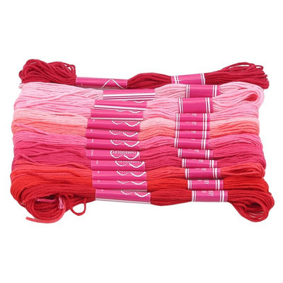 Κεντήματα 16 χρωμάτων Κλωστή ραπτικής με σταυροβελονιά Πλεκτά στο χέρι Πλεκτά μπαλώματα με κλωστή ραπτικής