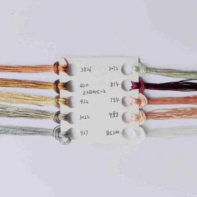 10 tk / partii ristpistes siidniit sama värvi kui DMC niidiga sile käsitsi tikand DIY näputöö 8 meetrit pikk, 6 haru