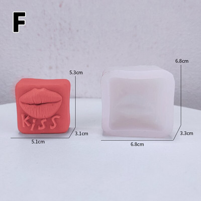 Kūrybingos Valentino dienos dovanos Silikoninės formos šokoladiniai saldainiai tortai, dekoravimo formos, „pasidaryk pats“ rožių širdis Meilės aromaterapijos žvakių formos