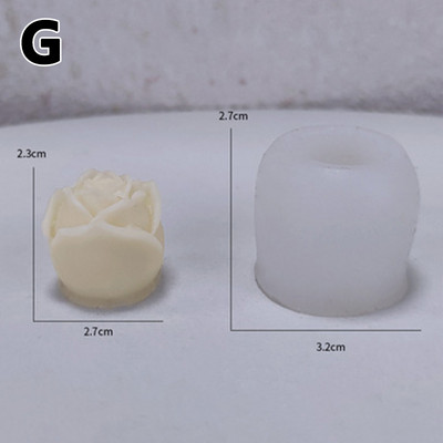 Kūrybingos Valentino dienos dovanos Silikoninės formos šokoladiniai saldainiai tortai, dekoravimo formos, „pasidaryk pats“ rožių širdis Meilės aromaterapijos žvakių formos