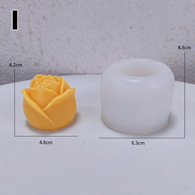 Kūrybingos Valentino dienos dovanos Silikoninės formos šokoladiniai saldainiai tortai, dekoravimo formos, „pasidaryk pats“ rožių širdis Meilės aromaterapijos žvakių formos