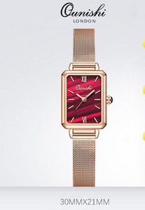 Μοντέρνο γυναικείο ρολόι με δερμάτινο ή μεταλλικό λουράκι