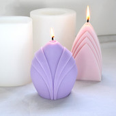 Abstract Yamagata/Rochie Forme de lumânări din silicon pentru decorarea casei Matrite pentru cadouri pentru petreceri, bricolaj, pentru fabricarea de lumânări, matrițe din silicon, vânzare cu ridicata