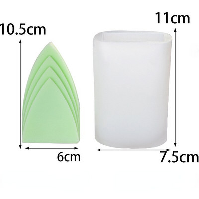 Abstract Yamagata/Rochie Forme de lumânări din silicon pentru decorarea casei Matrite pentru cadouri pentru petreceri, bricolaj, pentru fabricarea de lumânări, matrițe din silicon, vânzare cu ridicata