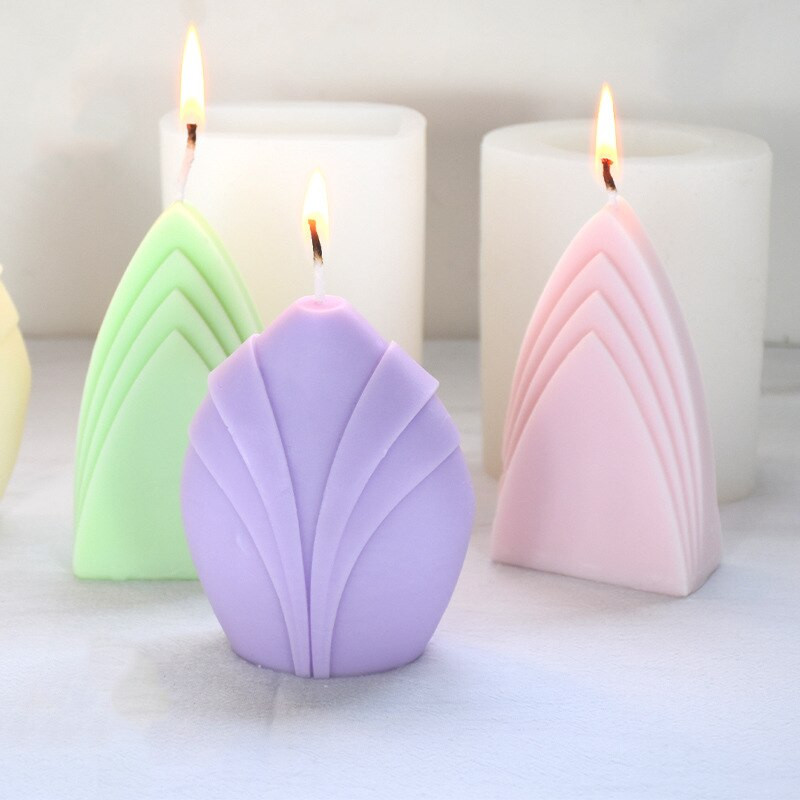 Abstract Yamagata/Rochie Forme de lumânări din silicon pentru decorarea casei Matrite pentru cadouri pentru petreceri, bricolaj, pentru fabricarea de lumânări, matrițe din silicon, vânzare cu ridicata
