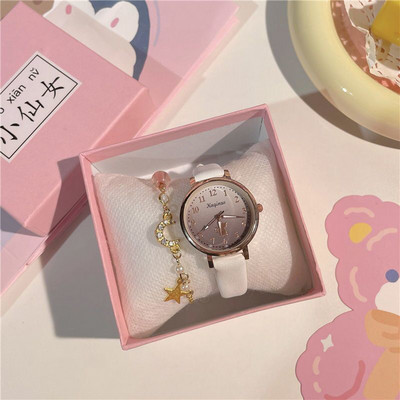 Ceas modern - cu curea din piele