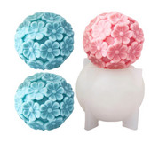 Suured krüsanteempallist küünlad Silikoonvorm Isetehtud aroomiteraapiaküünlad Kipsist kaunistused Peokingid Küünlavorm