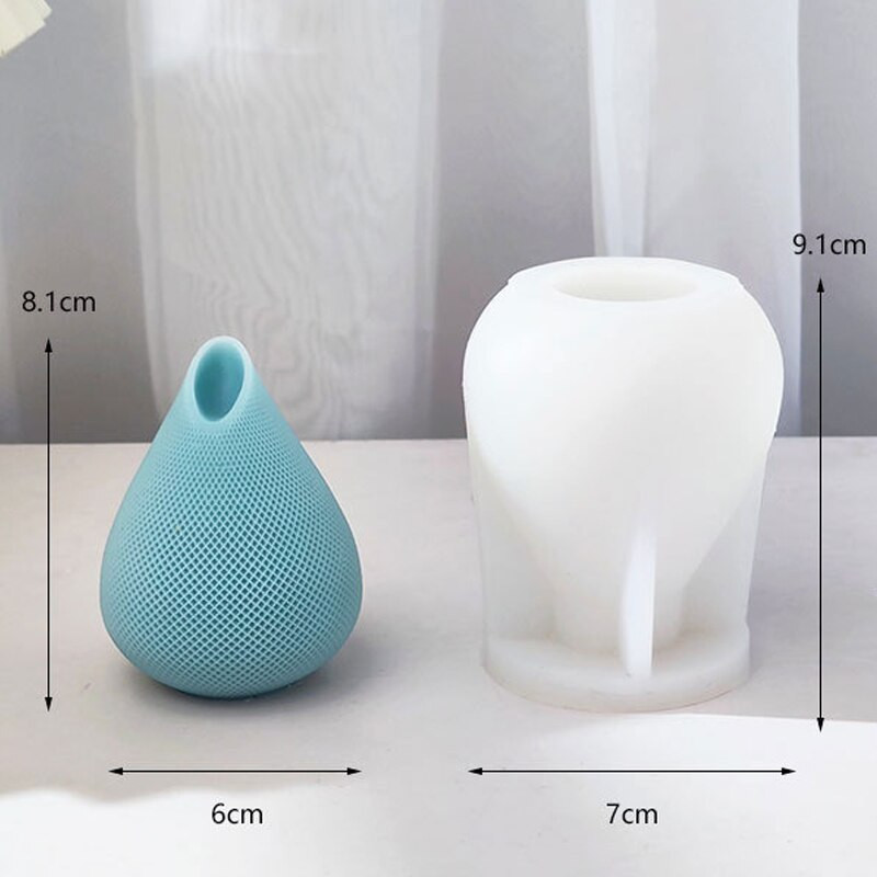 Μοτίβο διχτυωτών Σφαιρικό Κερί Καλούπι Silica Gel Χειροποίητο Τέχνη Κερί Γύψινο Στολίδια Δώρο για πάρτι Καλούπι Καλούπι Silica Gel