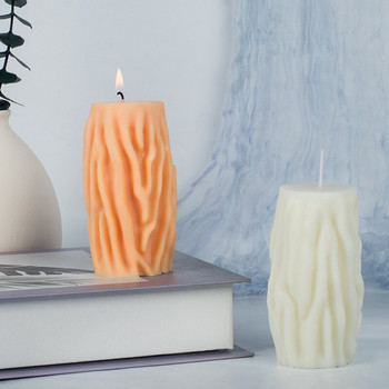 Ανώμαλη κύλινδρος κυλίνδρου καλούπι σιλικόνης για χειροτεχνία 3d Handmade DIY Mold Mold Silicone Candle Mold Candle Making Kit Supplies