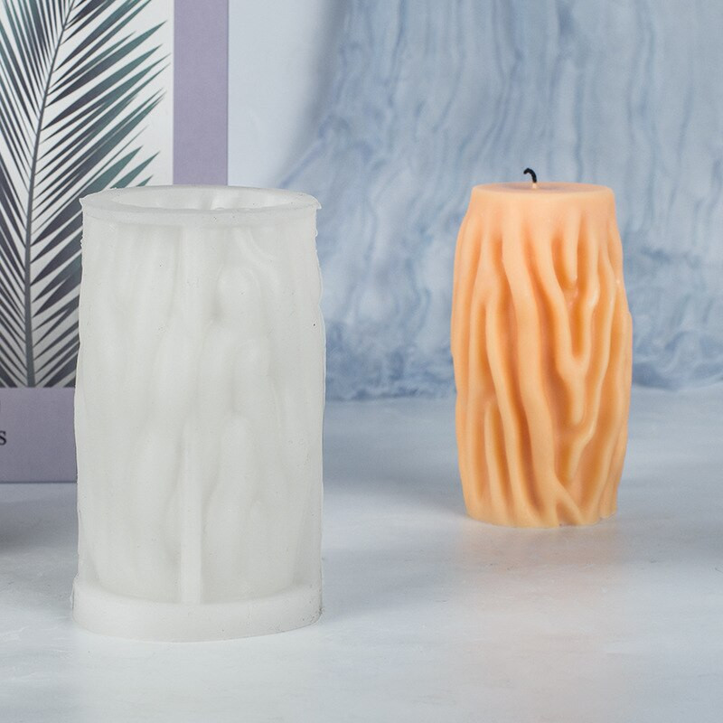 Ανώμαλη κύλινδρος κυλίνδρου καλούπι σιλικόνης για χειροτεχνία 3d Handmade DIY Mold Mold Silicone Candle Mold Candle Making Kit Supplies