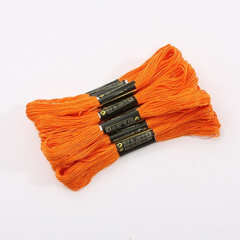24 τμχ/Παρτίδα 8 Gradient Color / Pure Color Stitch Βαμβακερή κλωστή κεντήματος Κλωστή σταυροβελονιά The Unique Style Floss Sewing Skei