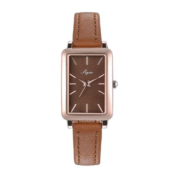 Γυναικείο κομψό ρολόι με δερμάτινο λουράκι, νέο μοντέλο