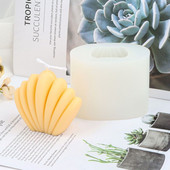 3D Line Shell Diy Candle Making Supplies Φόρμες χονδρικής για κεριά Καλούπια σιλικόνης για χειροτεχνία 3d χειροποίητο καλούπι σιλικόνης γύψου