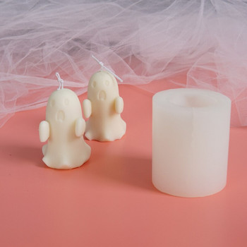 Хелоуин Ghost Candle Mold Форми за свещи Направи си сам Силиконови Модерни силиконови форми за занаяти 3d ръчно изработени форми за свещи Форма смола