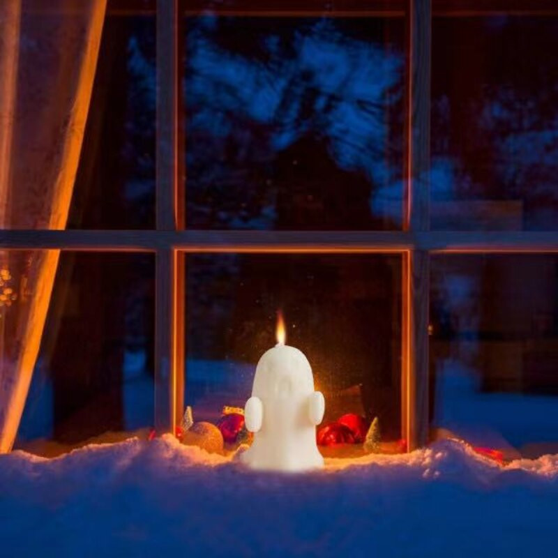 Halloweeni kummitus küünlavorm isetehtud küünlavormid silikoonist moodsad silikoonvormid käsitöö jaoks 3D käsitsi valmistatud vormid küünalde jaoks vormi vaik