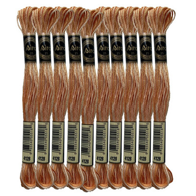 Varijacije boja Konac za vezenje Raznobojni konac za vezenje križem Lomača Zlatna Arktičko more Plava Latice ruže Ljubičasta, 8,7 jarda